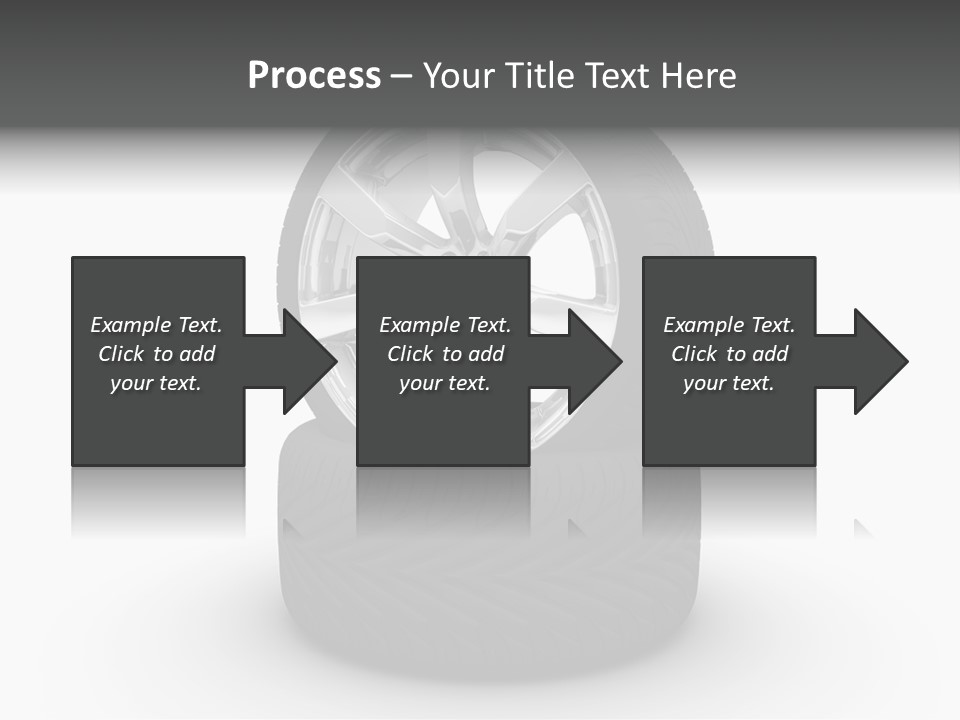 Closeup Tire Render PowerPoint Template