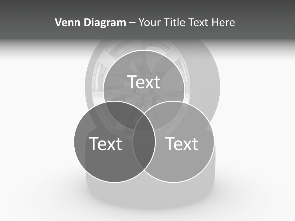 Closeup Tire Render PowerPoint Template