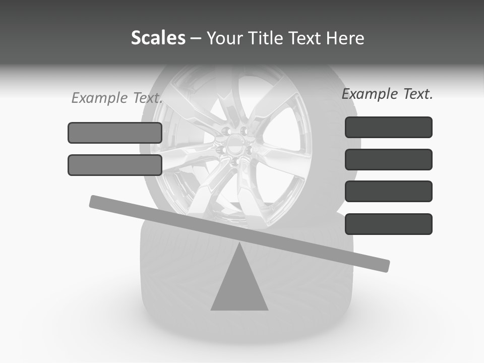 Closeup Tire Render PowerPoint Template