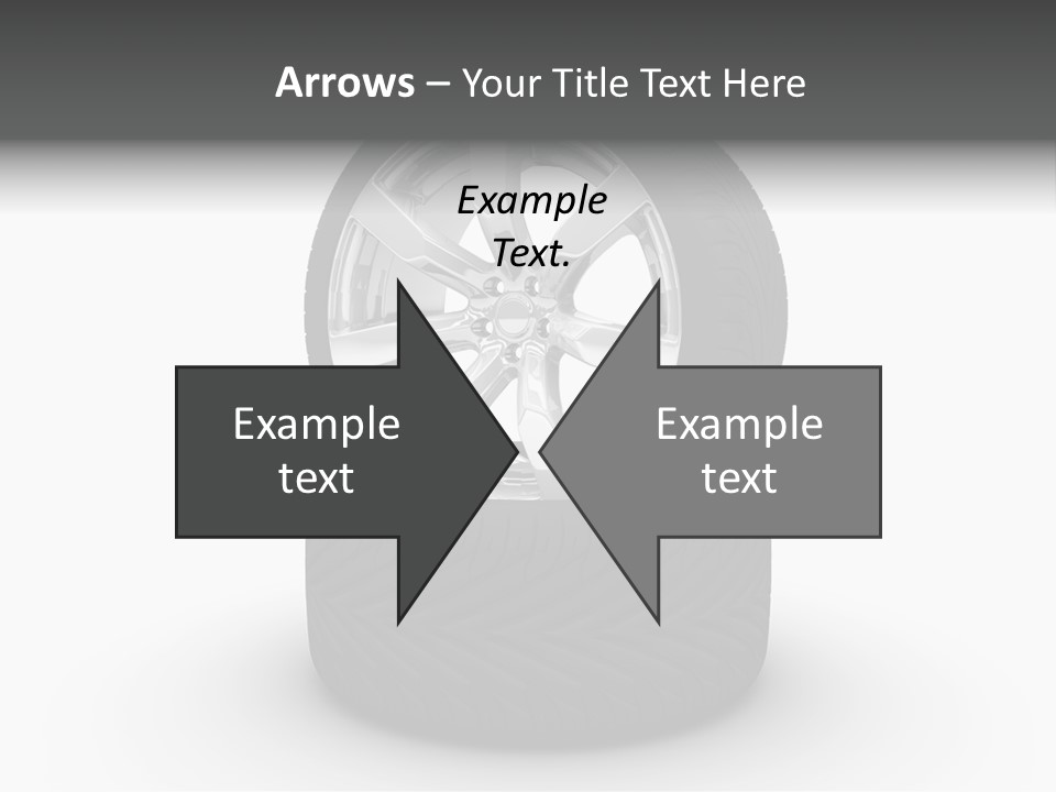 Closeup Tire Render PowerPoint Template