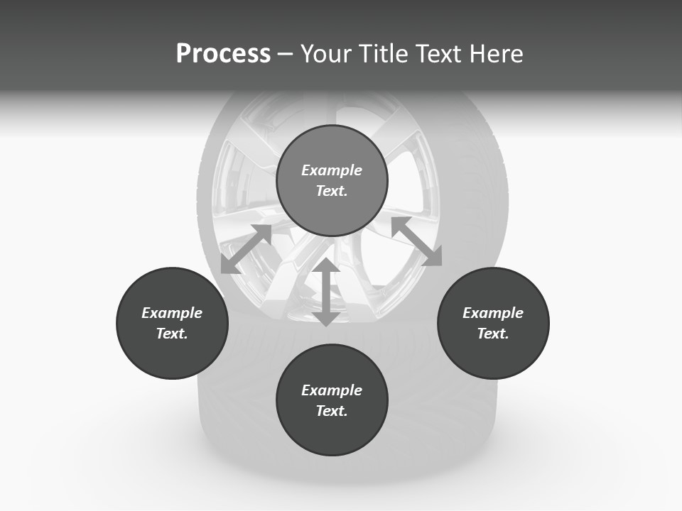 Closeup Tire Render PowerPoint Template