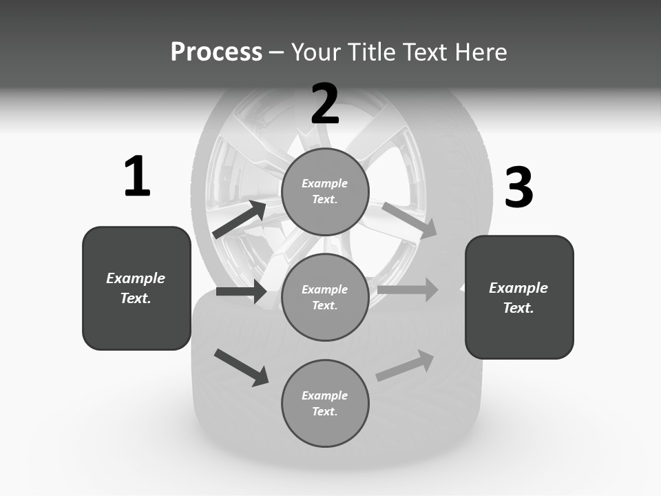Closeup Tire Render PowerPoint Template