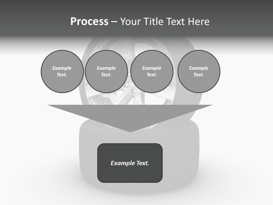 Closeup Tire Render PowerPoint Template