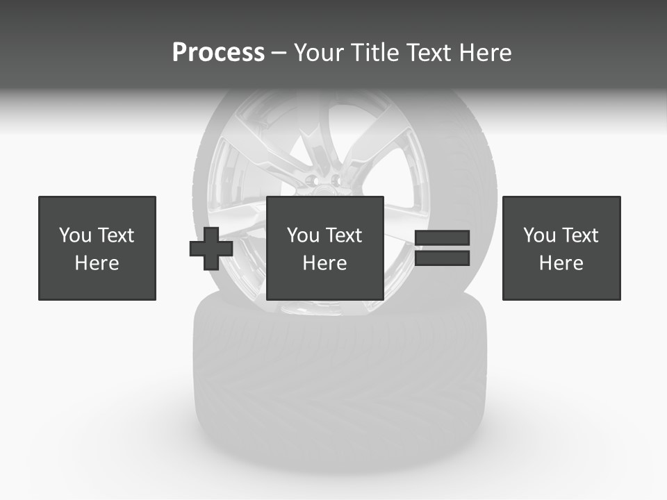 Closeup Tire Render PowerPoint Template
