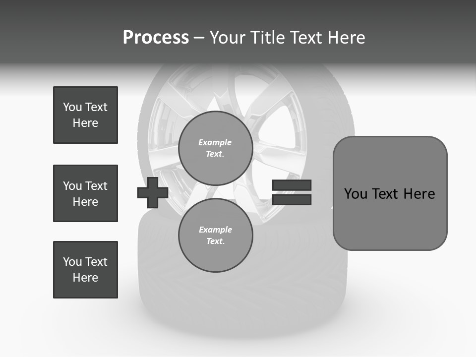 Closeup Tire Render PowerPoint Template
