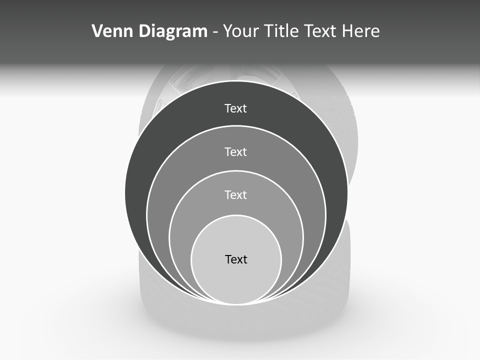 Closeup Tire Render PowerPoint Template