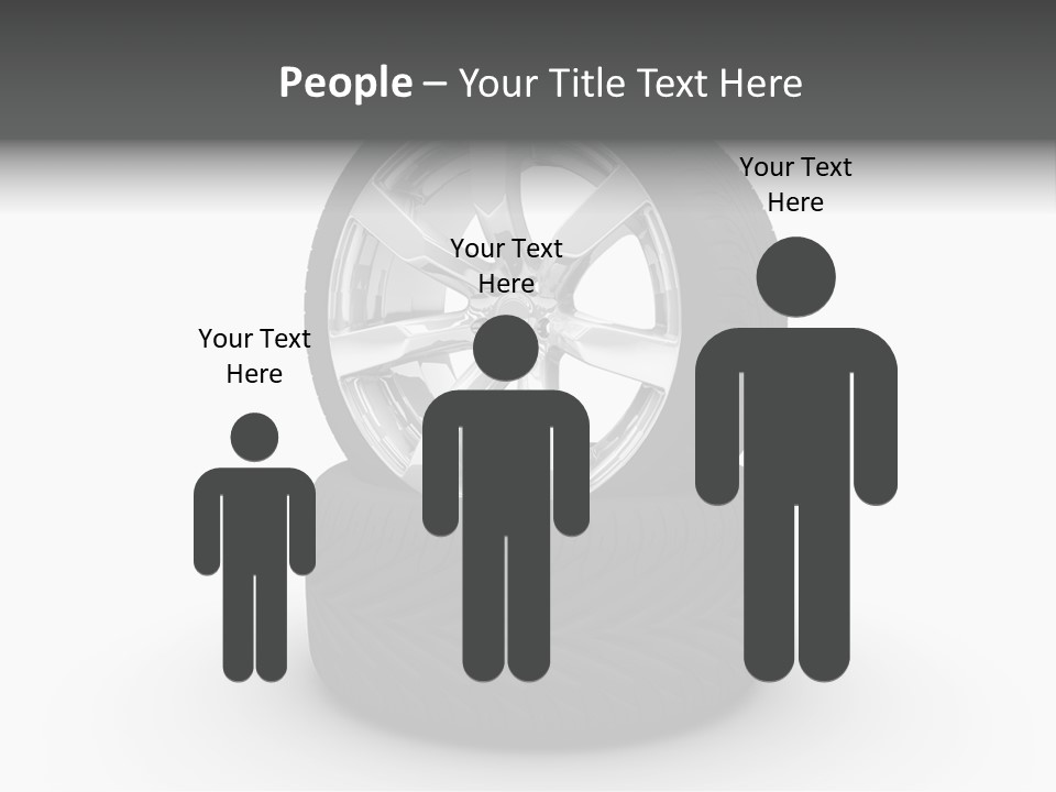 Closeup Tire Render PowerPoint Template