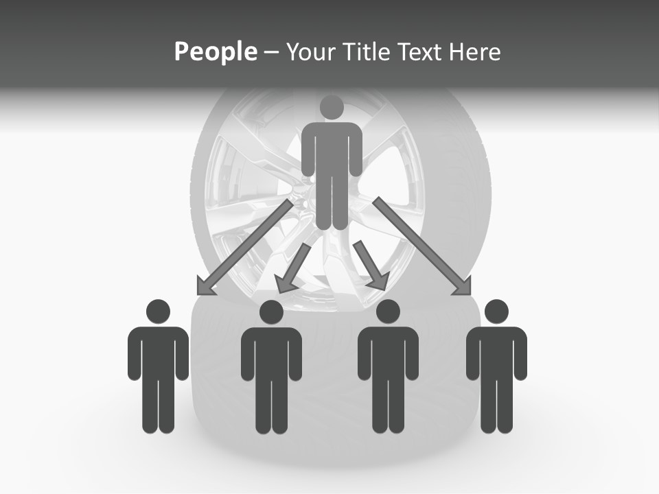 Closeup Tire Render PowerPoint Template