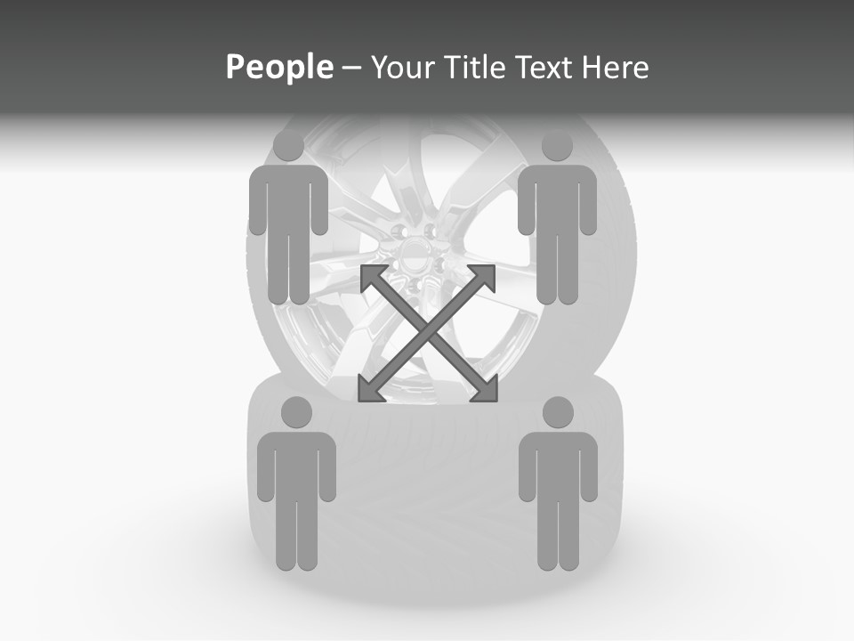 Closeup Tire Render PowerPoint Template