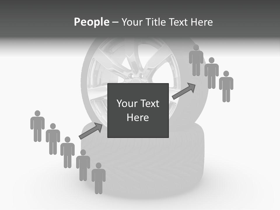 Closeup Tire Render PowerPoint Template
