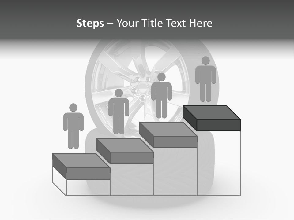 Closeup Tire Render PowerPoint Template