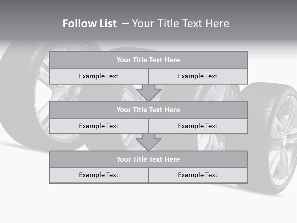 Auto Icon Stack PowerPoint Template