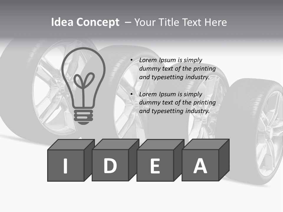 Auto Icon Stack PowerPoint Template