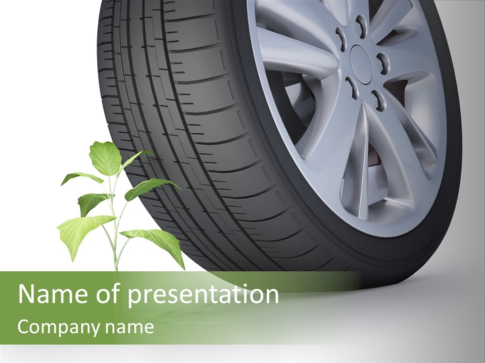 Wheel Vehicle Power PowerPoint Template