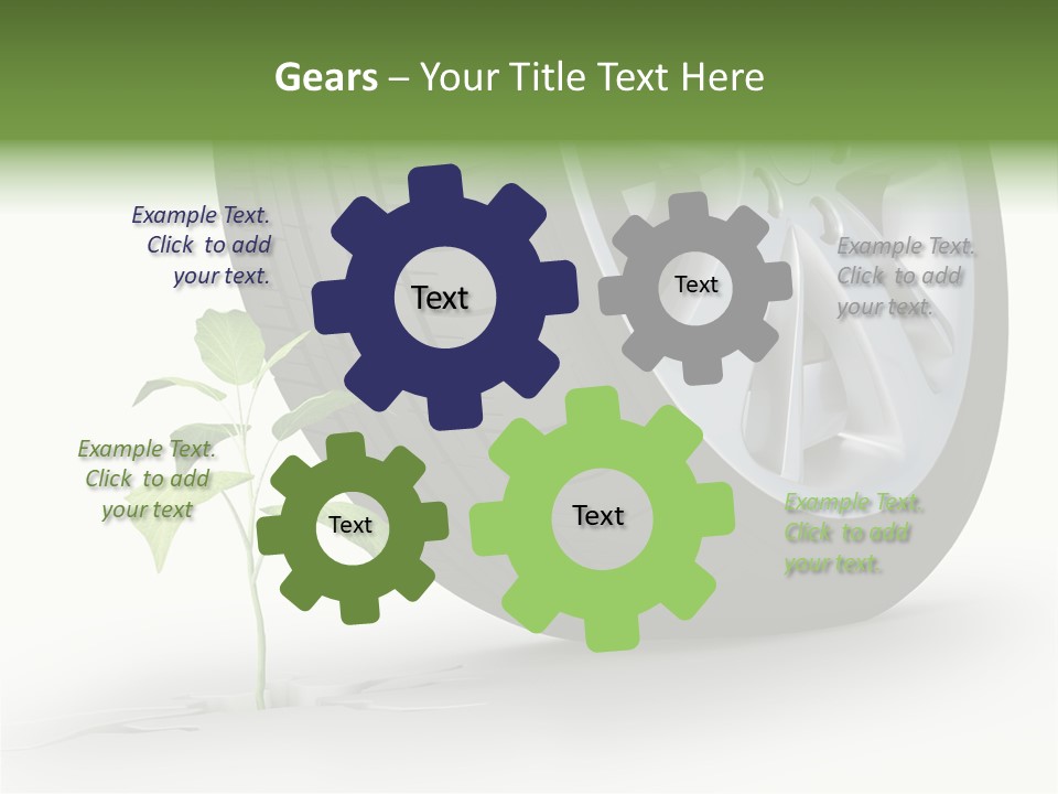 Wheel Vehicle Power PowerPoint Template