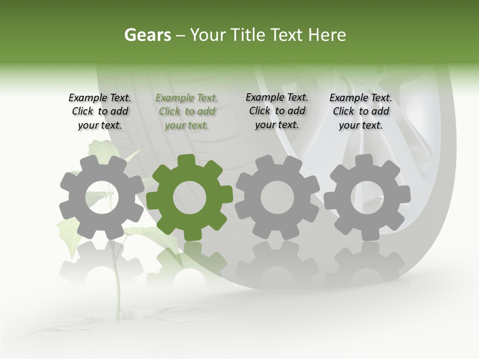 Wheel Vehicle Power PowerPoint Template