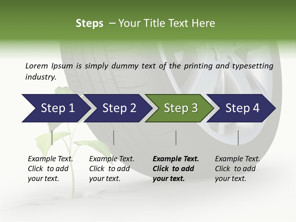 Wheel Vehicle Power PowerPoint Template