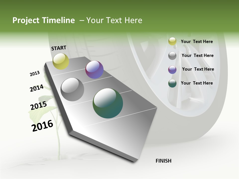 Wheel Vehicle Power PowerPoint Template