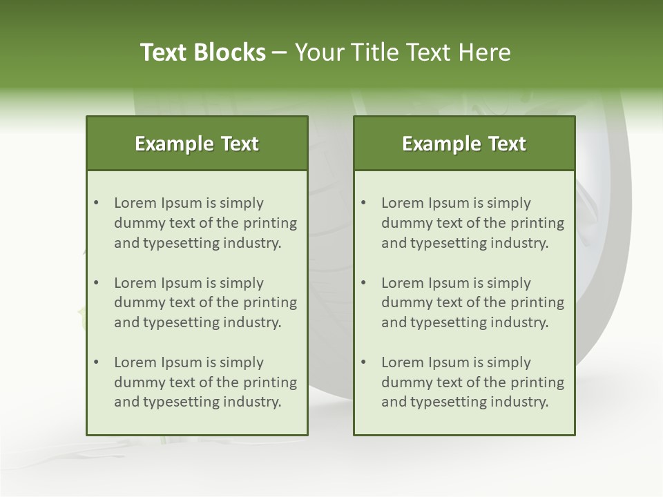 Wheel Vehicle Power PowerPoint Template