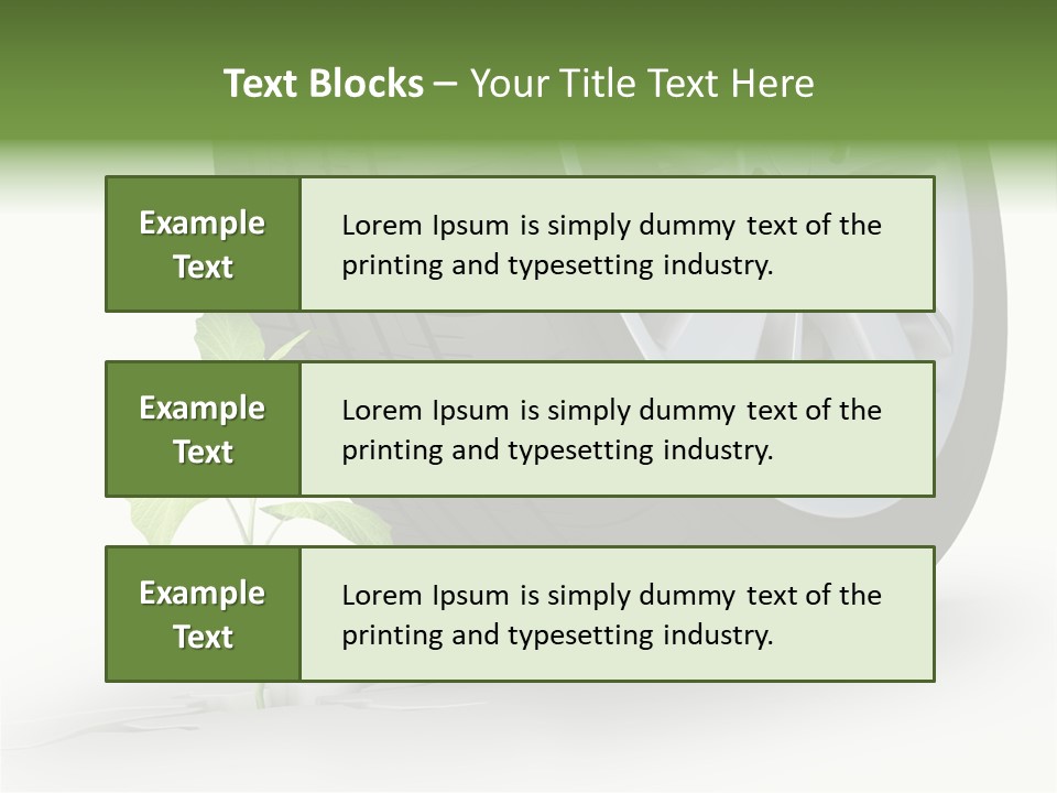 Wheel Vehicle Power PowerPoint Template