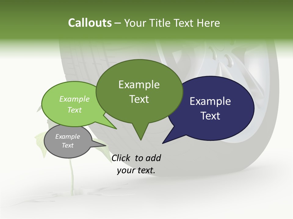 Wheel Vehicle Power PowerPoint Template