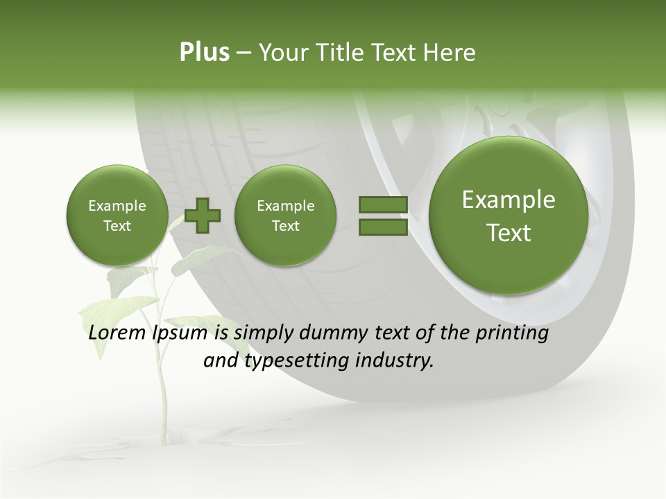 Wheel Vehicle Power PowerPoint Template