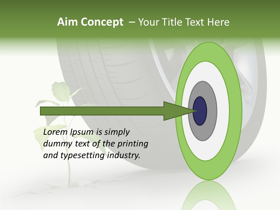 Wheel Vehicle Power PowerPoint Template