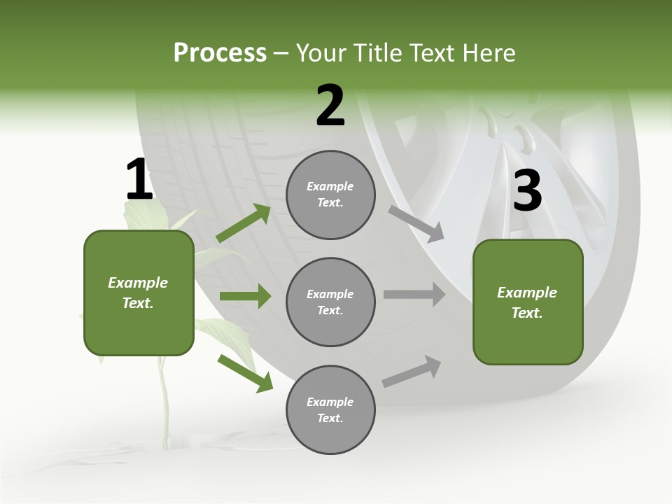 Wheel Vehicle Power PowerPoint Template
