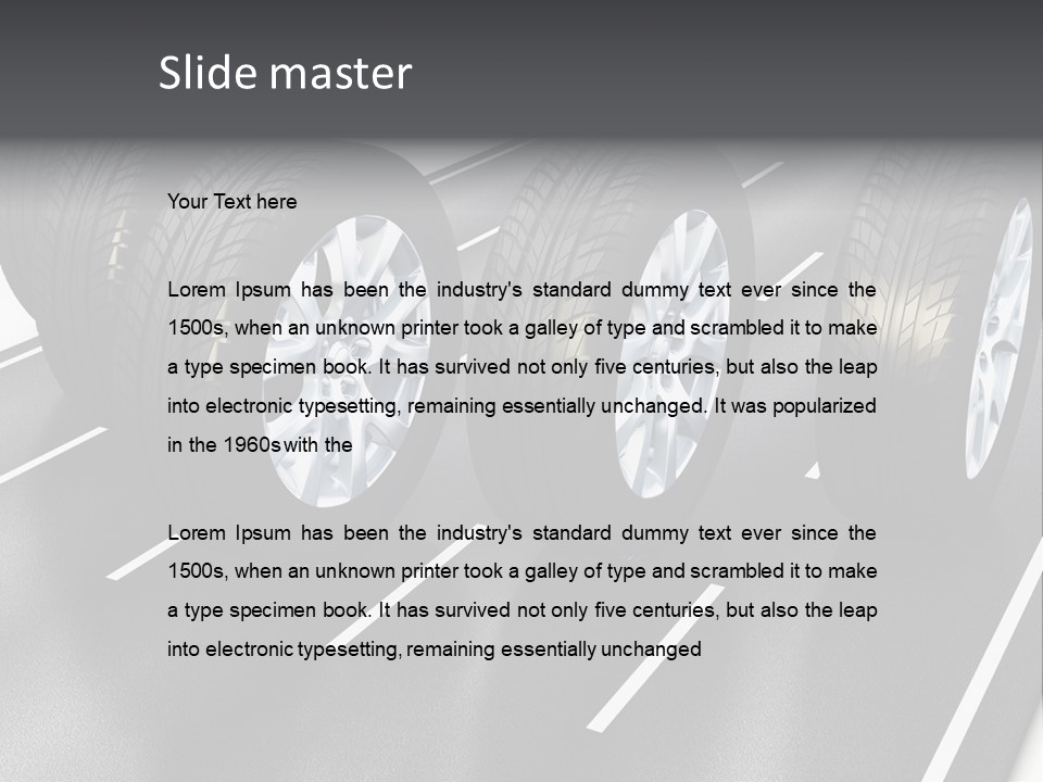 Concept Road Race PowerPoint Template