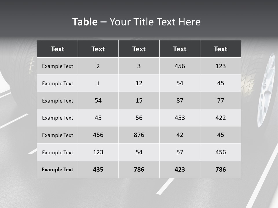 Concept Road Race PowerPoint Template
