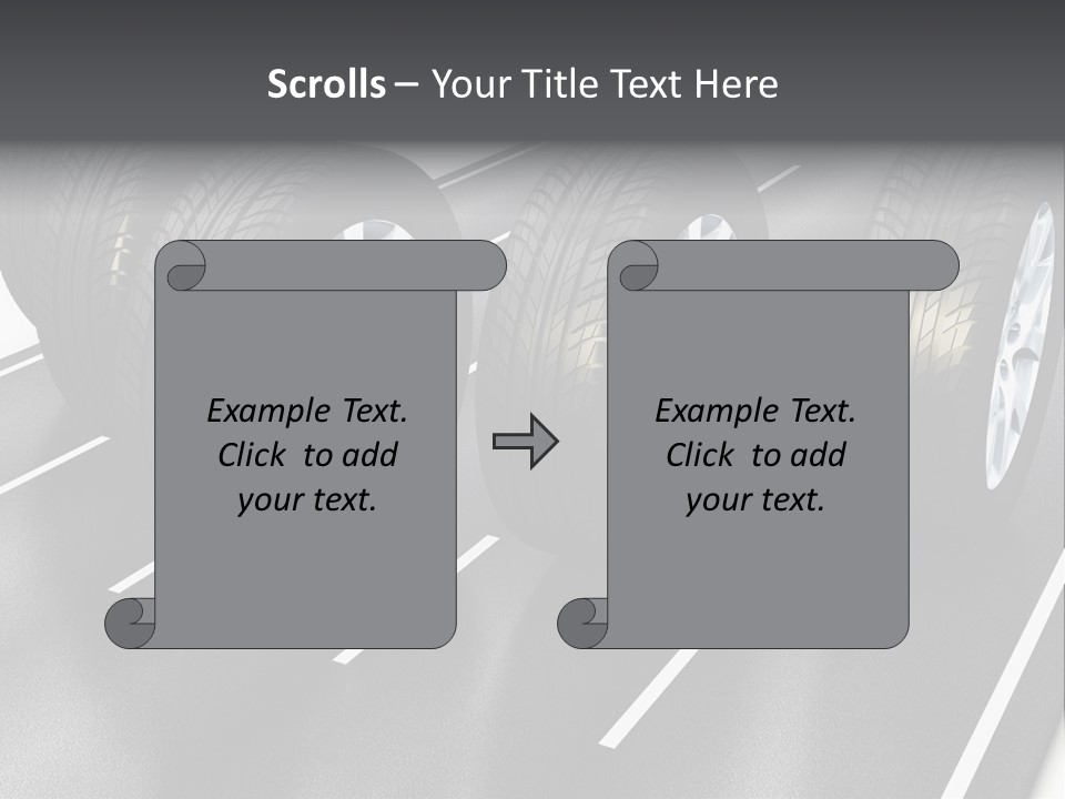 Concept Road Race PowerPoint Template