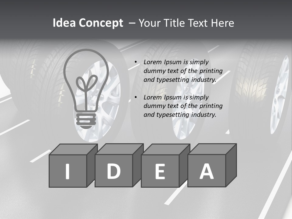 Concept Road Race PowerPoint Template