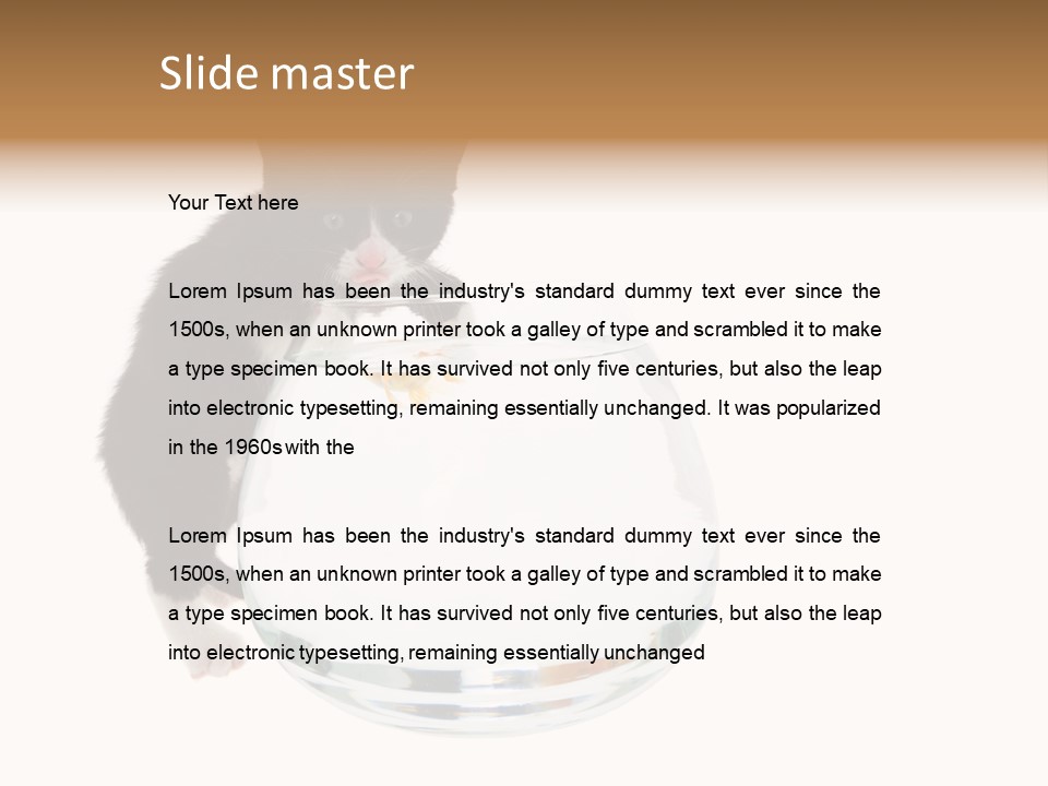 Feline Trouble Baby PowerPoint Template