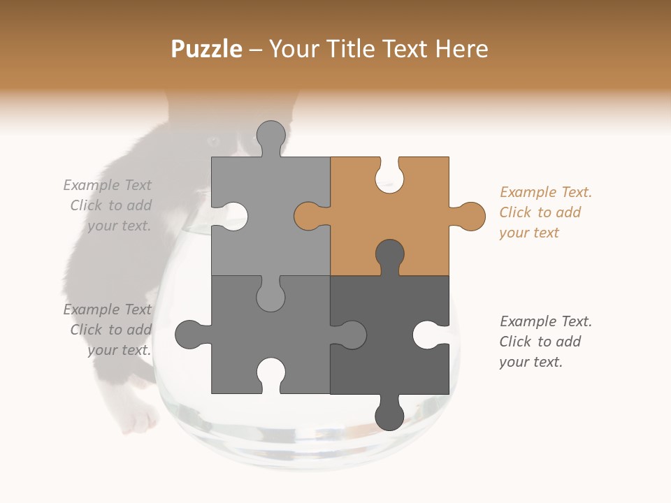 Feline Trouble Baby PowerPoint Template