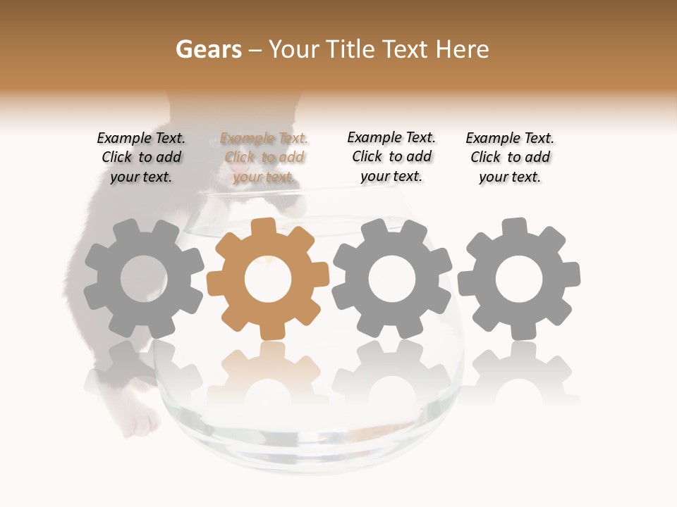 Feline Trouble Baby PowerPoint Template