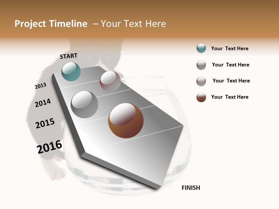 Feline Trouble Baby PowerPoint Template