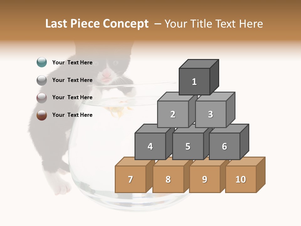 Feline Trouble Baby PowerPoint Template