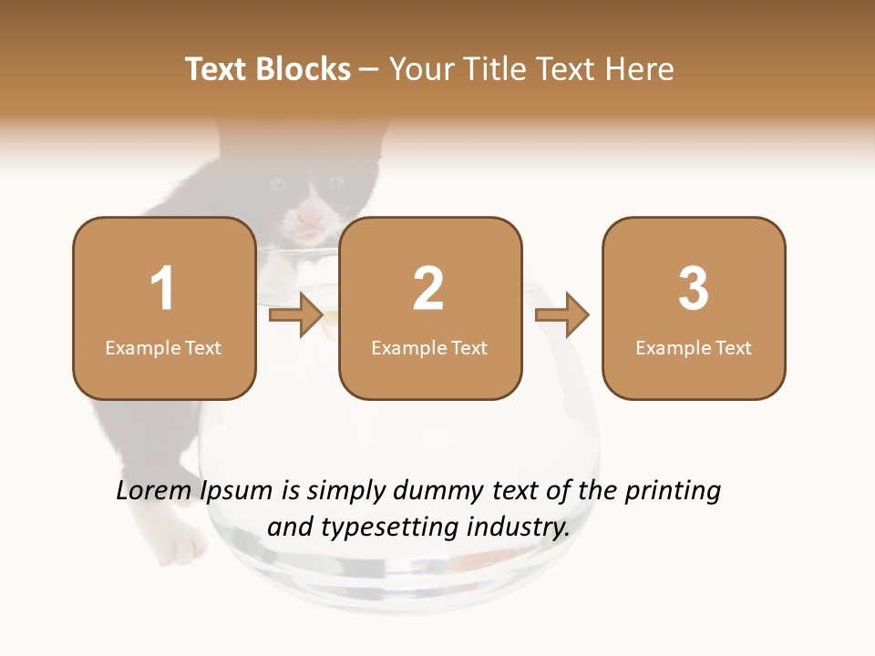 Feline Trouble Baby PowerPoint Template