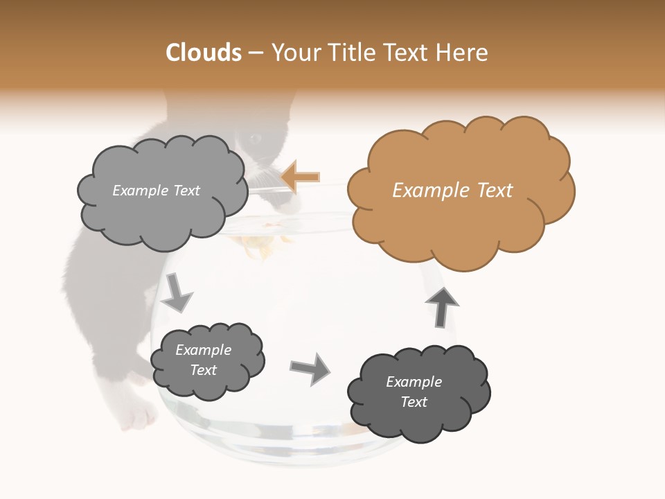 Feline Trouble Baby PowerPoint Template