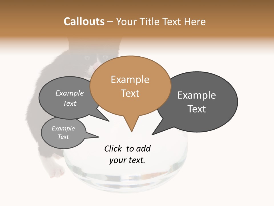 Feline Trouble Baby PowerPoint Template