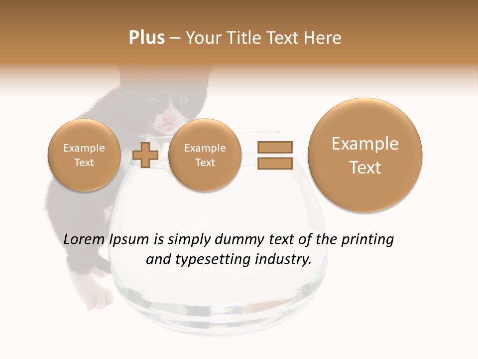 Feline Trouble Baby PowerPoint Template