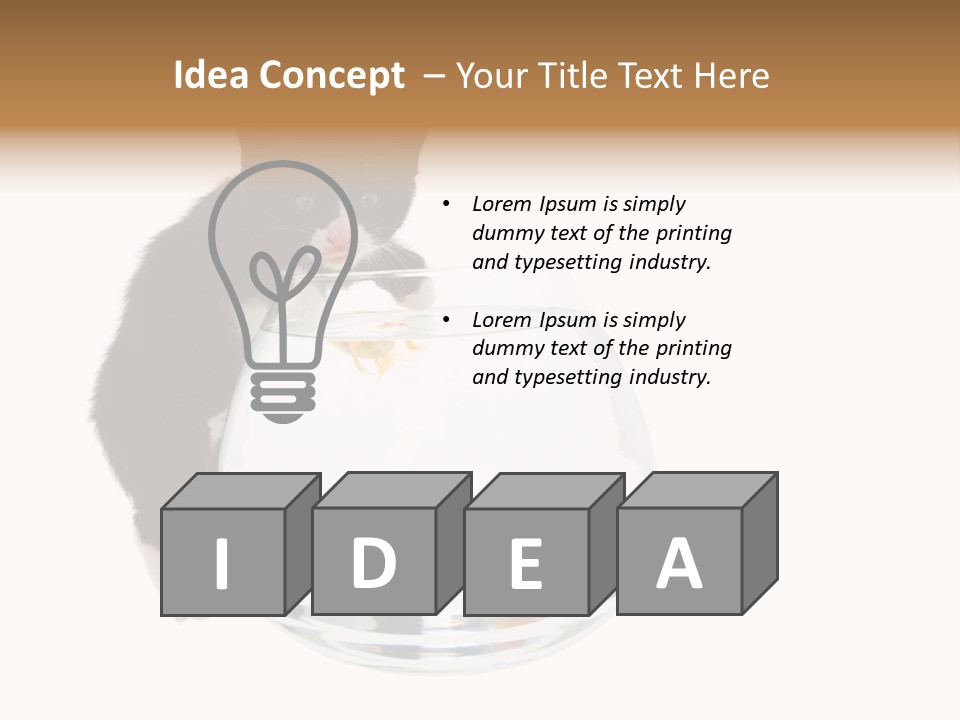 Feline Trouble Baby PowerPoint Template