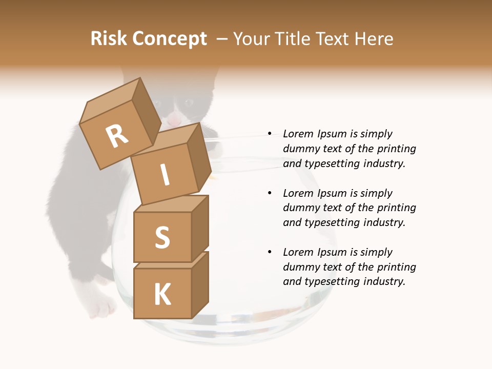 Feline Trouble Baby PowerPoint Template