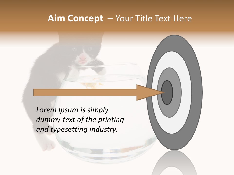 Feline Trouble Baby PowerPoint Template