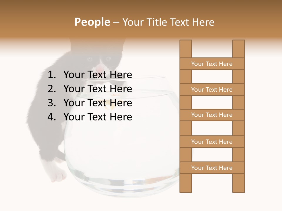 Feline Trouble Baby PowerPoint Template