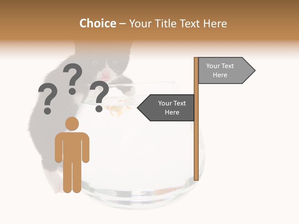 Feline Trouble Baby PowerPoint Template