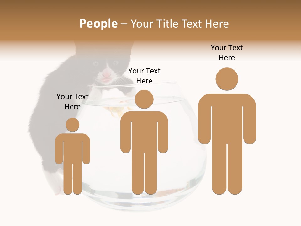 Feline Trouble Baby PowerPoint Template