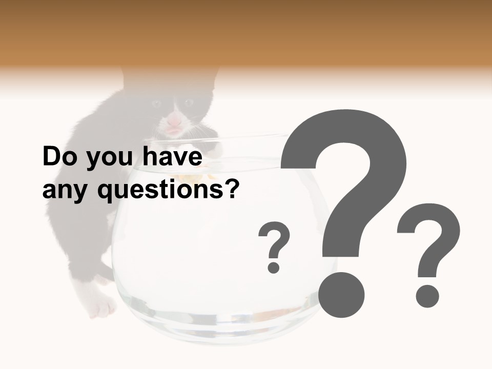 Feline Trouble Baby PowerPoint Template