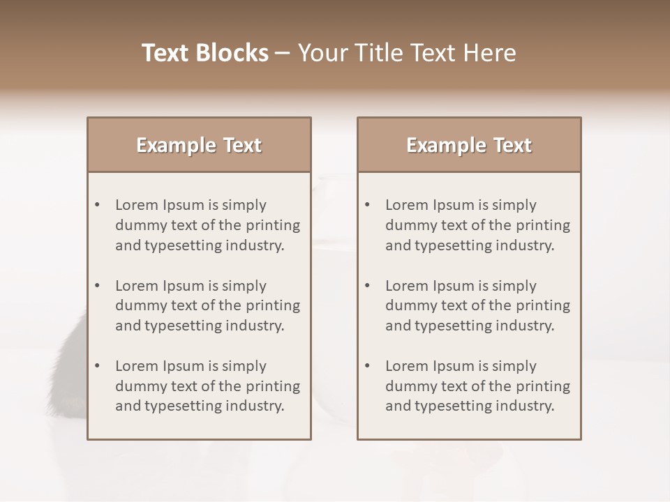 Glass Snack Captivity PowerPoint Template