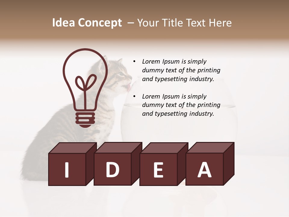 Glass Snack Captivity PowerPoint Template